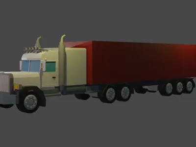 Truck trailer  3D model