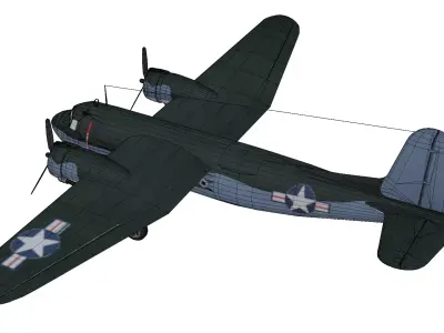 Douglas DC-5 Low-poly 3D model purchase