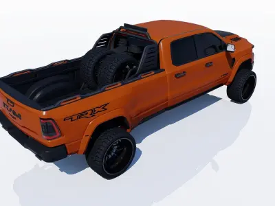 Ram 1500 TRX Extended Wheel Base Lifted 3D model
