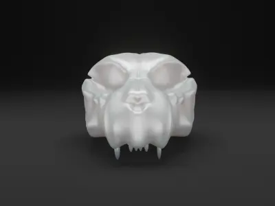 Animal skull - Panther 3D model