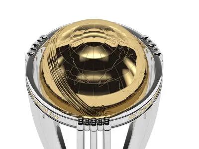 Cricket World Cup Trophy 3D model