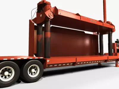 Impact V Car Crusher - PBR - Rigged - Textured with 2 types 3D model