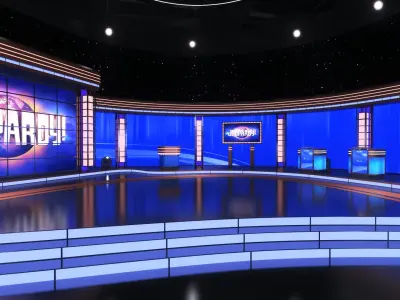 TV Game Show - Jeoprady 3D model