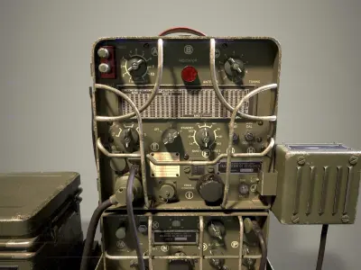 GRC9 Radio Low-poly 3D model