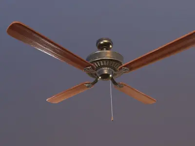 Ceiling Fan Game Ready Low-poly 3D model