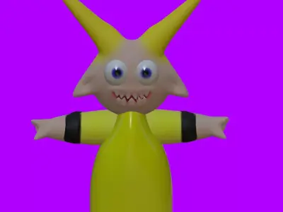  Mysterious Alien Creature High-Quality 3D Model Free low-poly 3D model