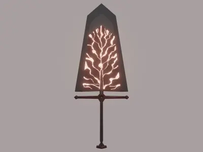 Asta Demon Sword Low-poly 3D model