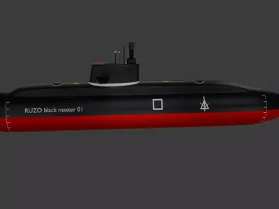 Ruzo black master 01 Low-poly 3D model