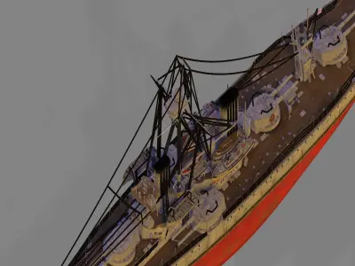 HMS Dreadnought 3D model