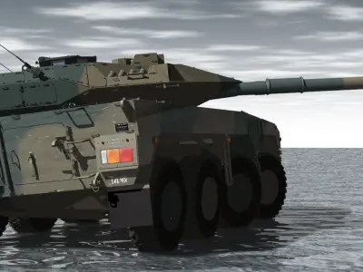 JGSDF Type-16 maneuver combat vehicle Update 3D model