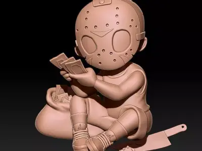 Killer Cartoon Boy 3D print model