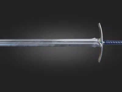 Sword Medieval Game Ready PBR Low-poly 3D model