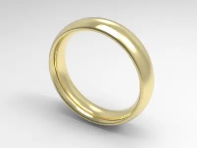 woman solitaire ring 7 part r00129 3D print model