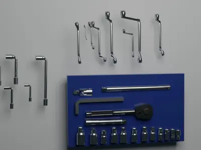 Screwdriver workshop equipment 3D model