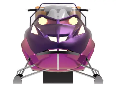 Snow Mobile  Low-poly 3D model