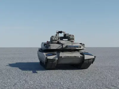 M1E3 AbramsX 3D model