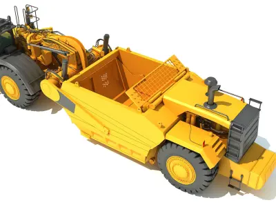 Tractor Scraper 3D model