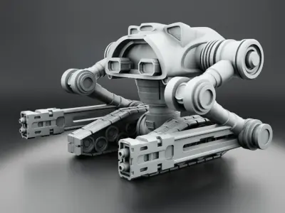 Robot tank 3D Print model 3D print model from CGTrader
