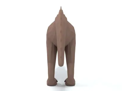 Low Poly Cartoon Acrocanthosaurus Dinosaur Low-poly 3D model