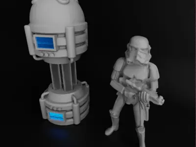 Custom Sci Fi Power Unit 3D print model