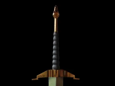 Sword War Sword Battle Medieval Sword 3D Model 3D model