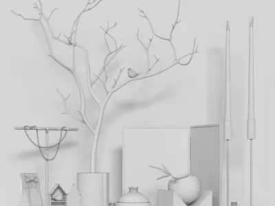 Decorative set c1   3D model