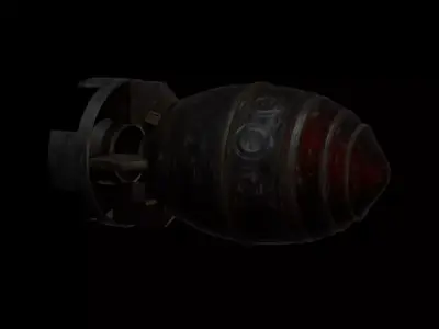 Nuclear Bomb V2 Free low-poly 3D model