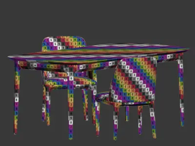 Dining Set 78 3D model
