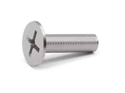 Phillips Flat Head Screw - Game-Ready Low-Poly Low-poly 3D model