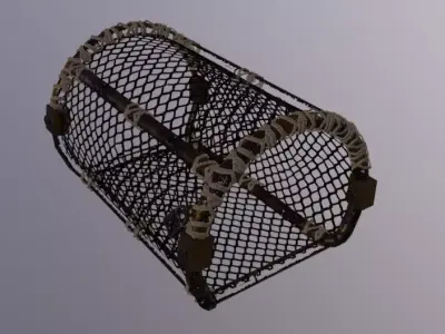 LobsterPot Low-poly 3D model