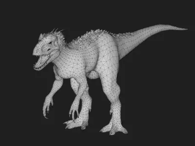 dinosaur Low-poly 3D model 24
