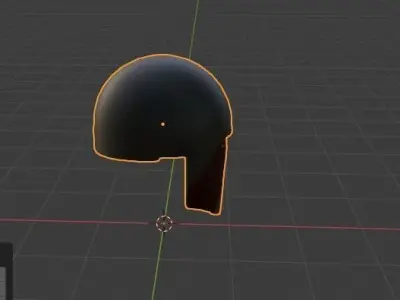 big sporten helmet  Low-poly 3D model