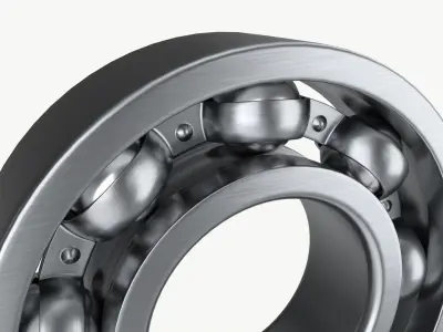 Ball bearing metal 02 3D model