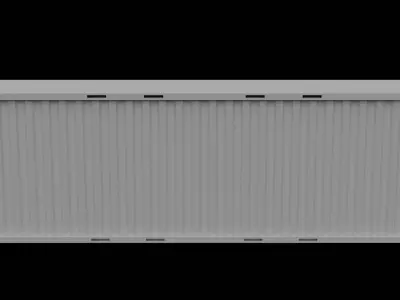 Cargo Container Ship Low-poly 3D model