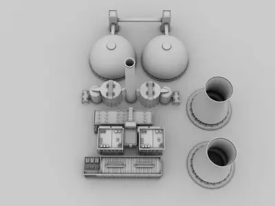 Nuclear Factory Model  3D model