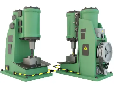 Industrial machine tool - MA4129 Forging hammer press-stamping 3D model