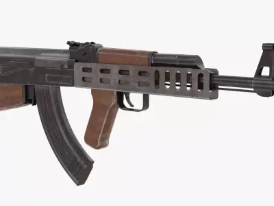 AK-47 Bullpup Low-poly 3D model