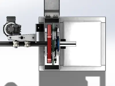 Tube Rotary Polishing Machine 3D model