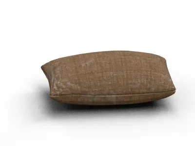 4 Flour Sacks Low-poly 3D model