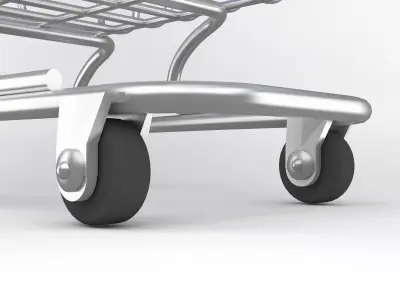 Shopping Trolley 3D model
