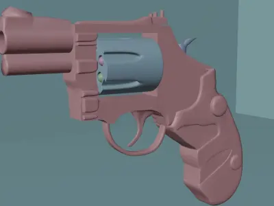 Revolver 3D model 8