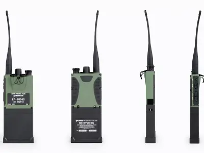 Harris RF-7800s PRR Radio Low-poly 3D model