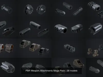 PBR Weapon Attachments Mega Pack