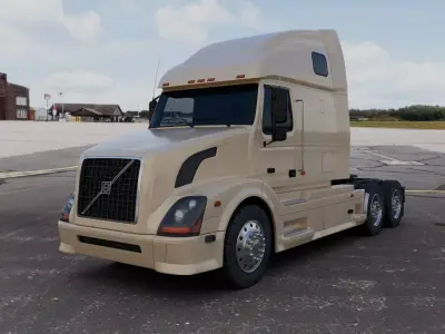 Semi-Truck Volvo Vnl 3D model