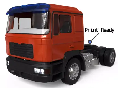 3d printer files German truck F2000 industrial 3D print model