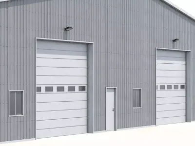 6 Industrial Buildings Collection 3D Model Pack
