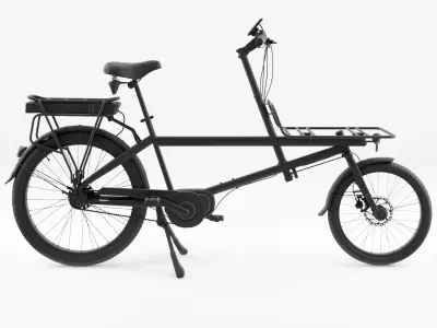 3D Model of Cargobike Delivery Low-poly 3D model