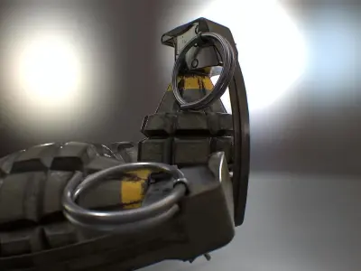 MK2 HandGrenade GameReady Low-poly 3D model
