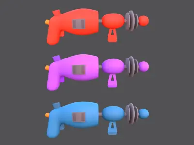 Weapons - Low Poly Weapons pack by Ake Low-poly 3D model
