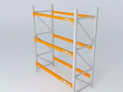 porta palete completo Free 3D model